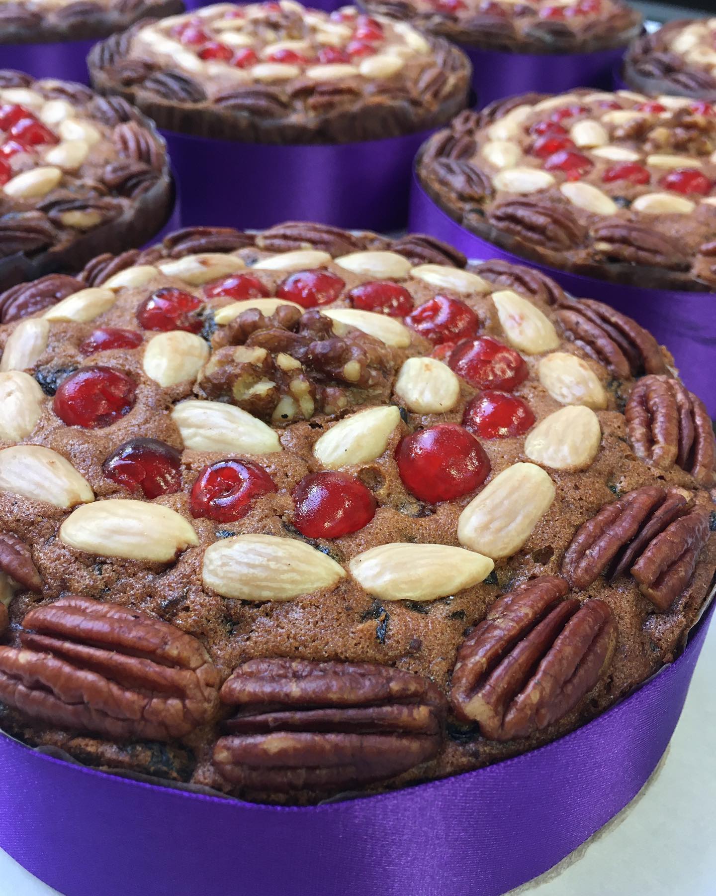 Dundee Cake - Cherry & Walnut - No Peel. For delivery between 17th & 24th December