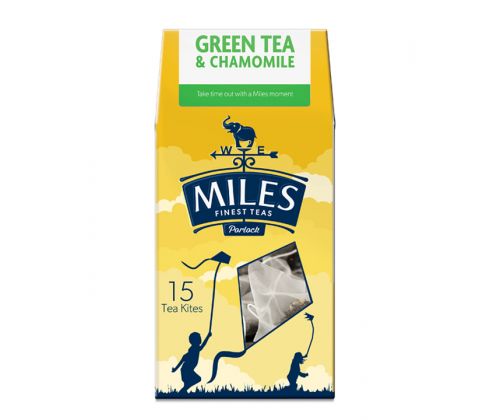 Green tea & Chamomile 15 Premium Tea Kites