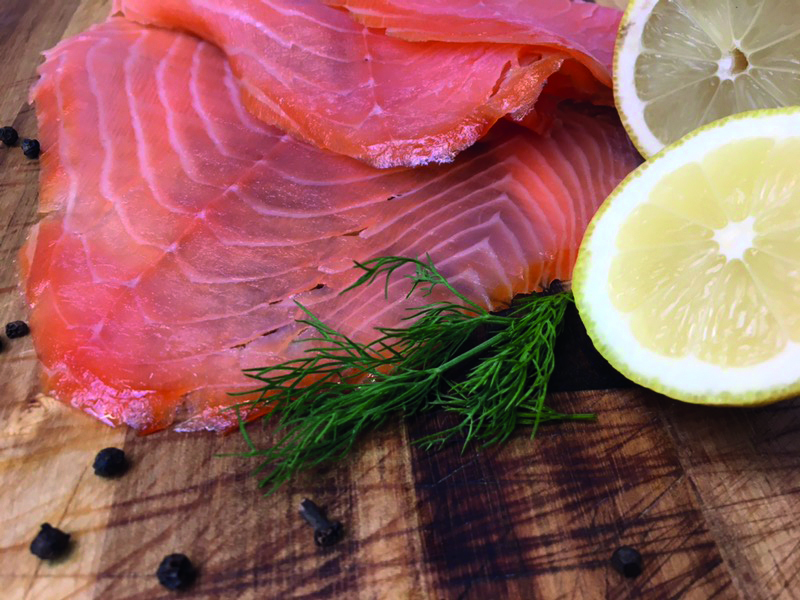 Blakewell's Wicked Wolf Gin Cured Smoked Salmon - 100g