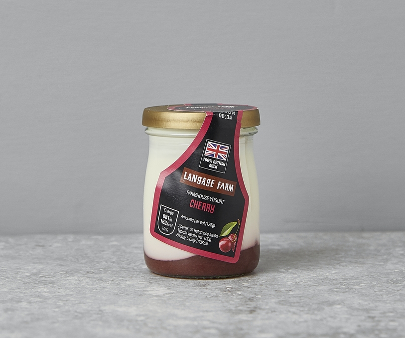 Langage - Luxury layered yogurts in glass jars - Cherry - 125g