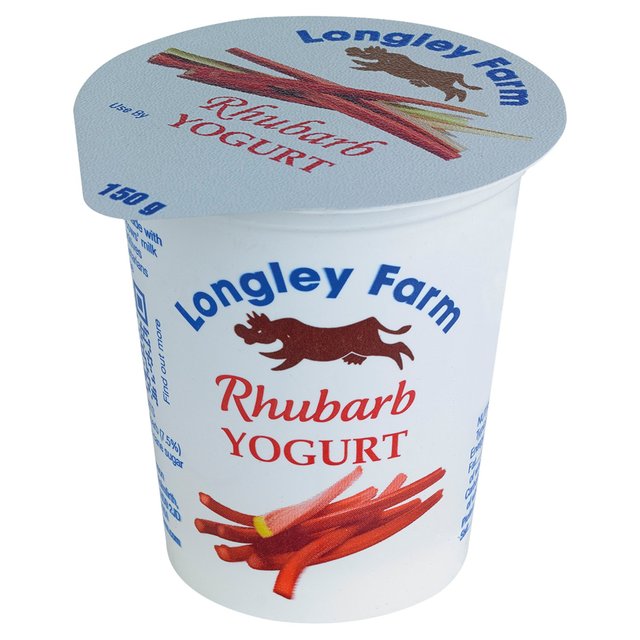 Longley Farm - Rhubarb Yogurt 150g